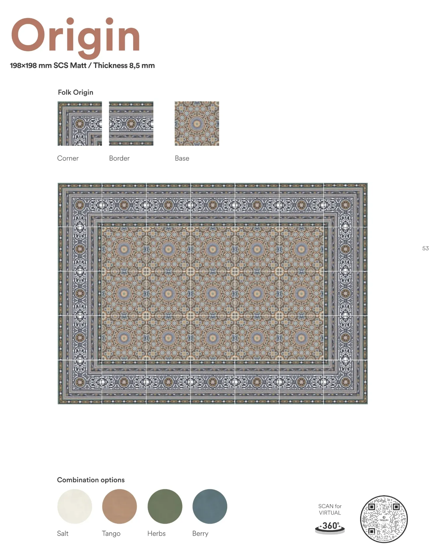 Spectra Folk - Origin (Folk Origin Corner 198x198 8PC)