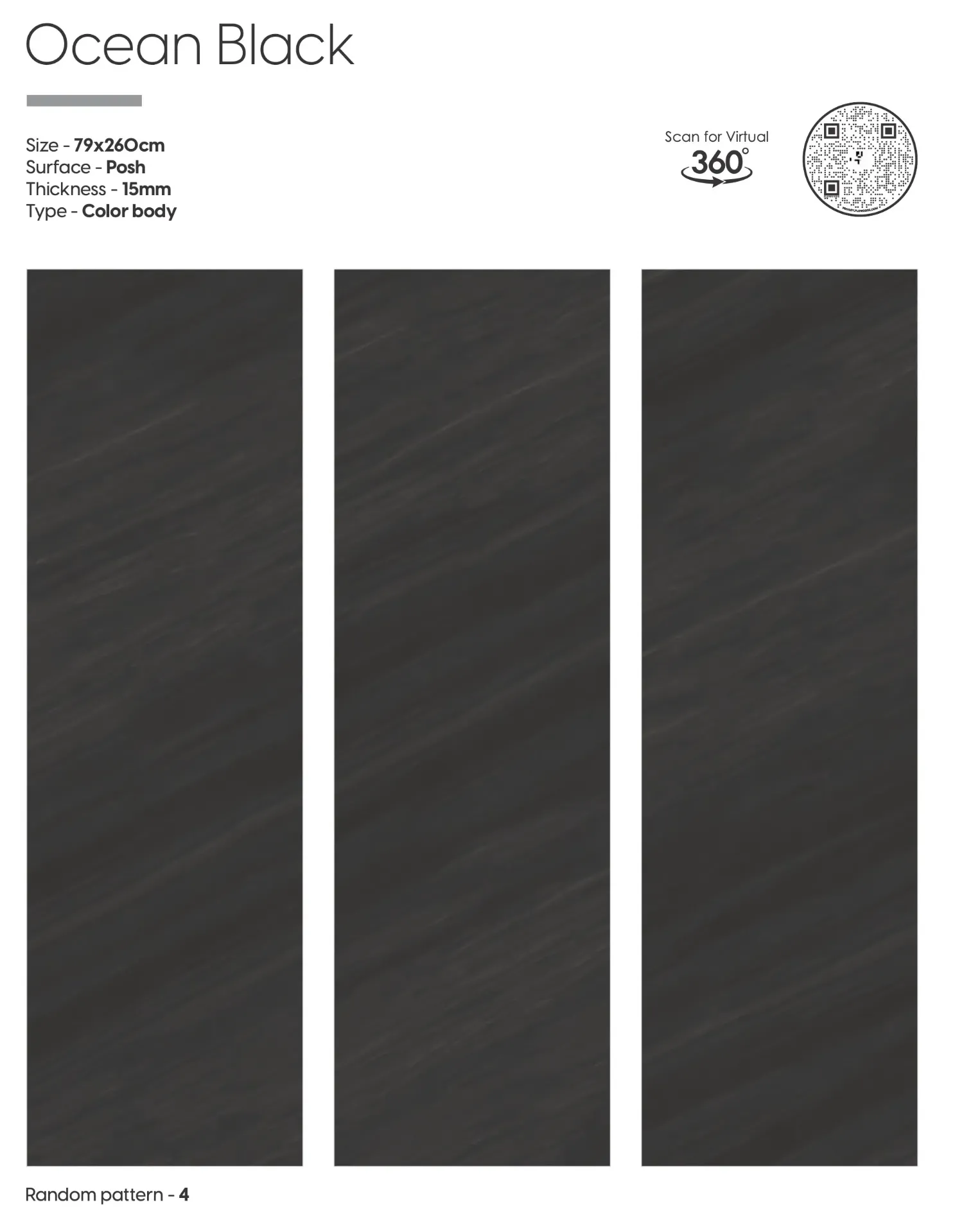 Ocean Black PSH 790x2600x15