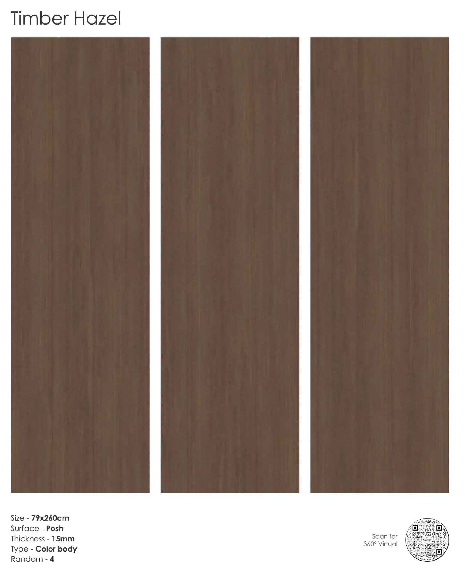 Timber Hazel PSH 790x2600x15