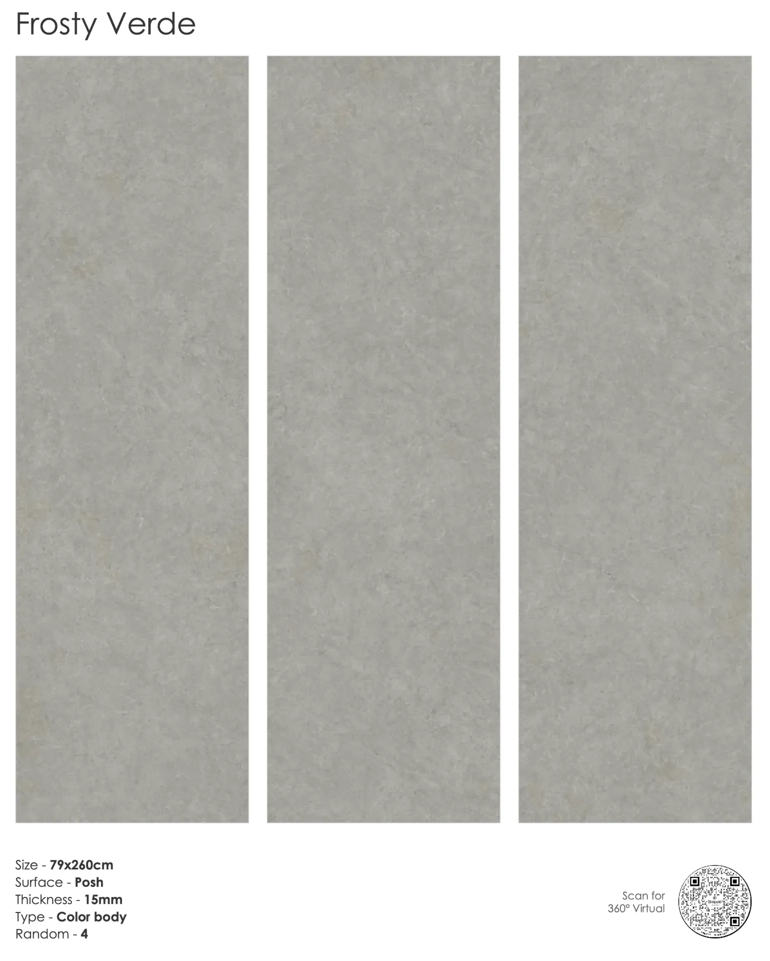 Frosty verde PSH 790x2600x15