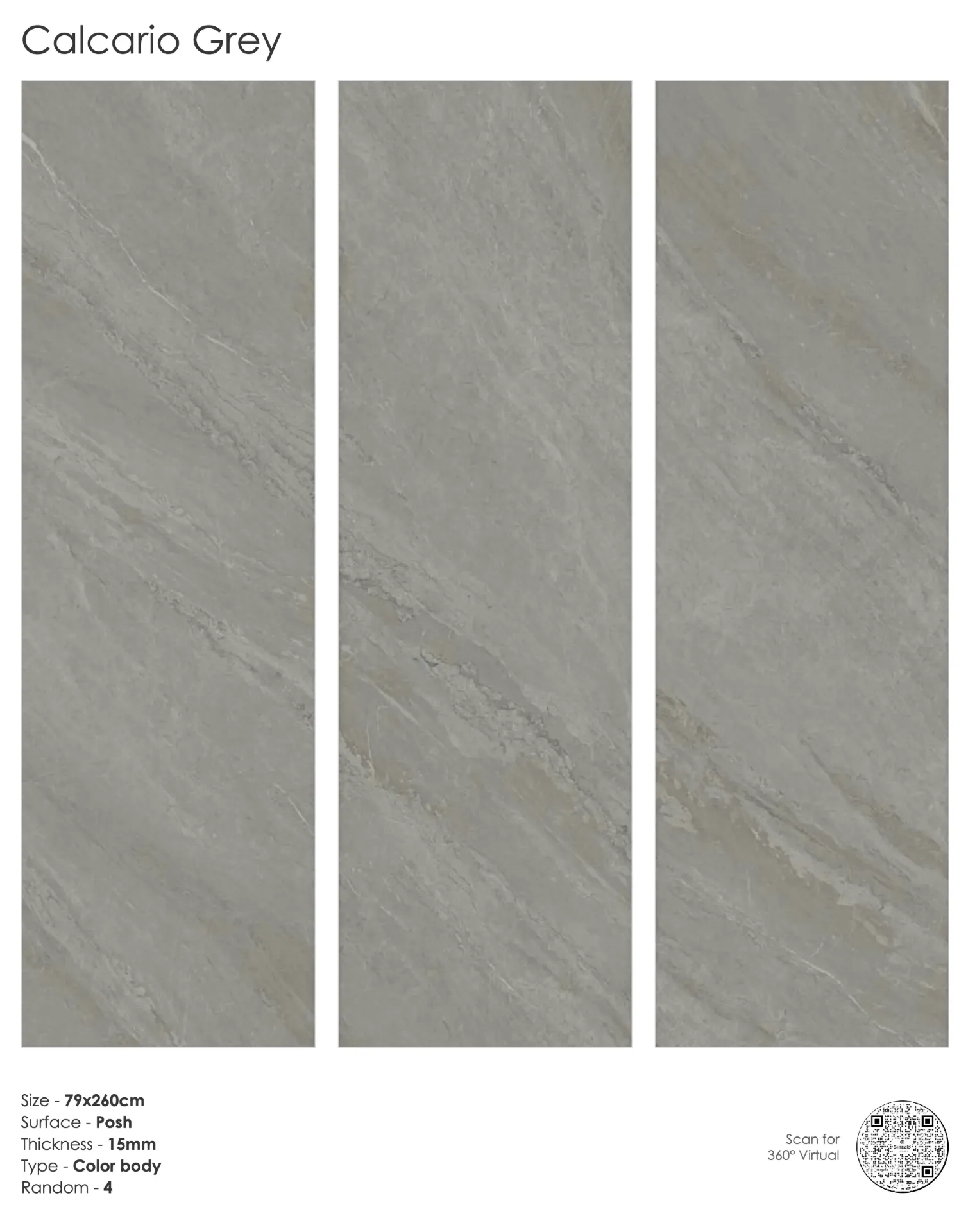 Calcario Grey PSH 790x2600x15